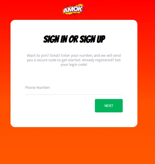Amok Casino Registration